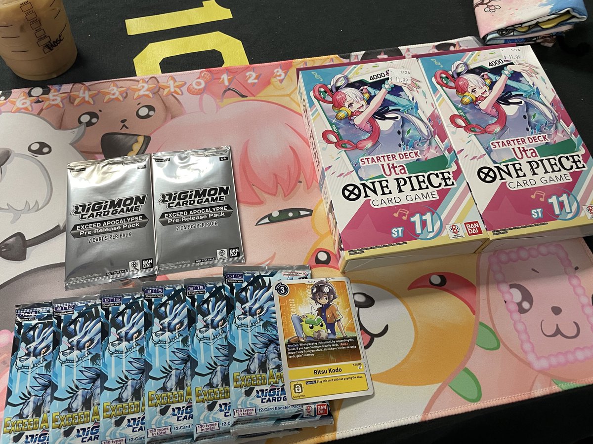 ✨BT-15 prerelease about to start✨ 

I pulled absolutely nothing of note but I did find two copies of this deck at a shop I never go to so I already won