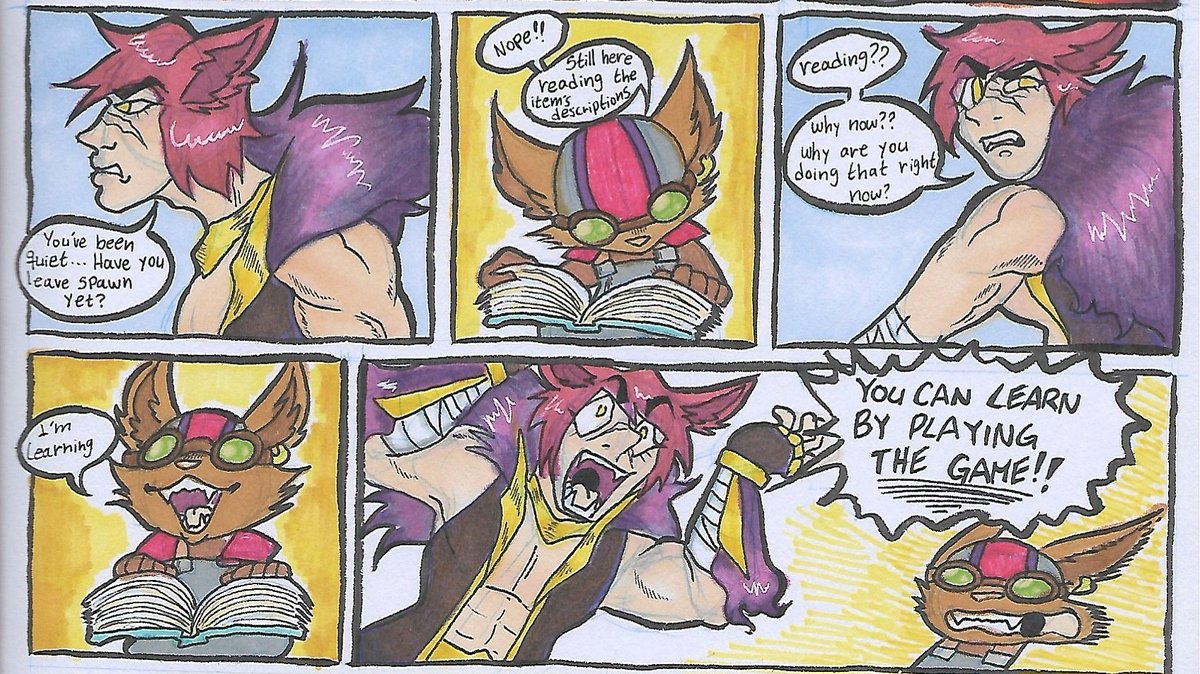 Sinta13_doll's tweet photo. The story of a noob in League of Legends! Pt.4

#leagueoflegends #leagueoflegendsfanart #ziggs #ziggslol #sett #settlol #myartwork #myart #traditionalart #artwork https://t.co/SZM2nxRZb2