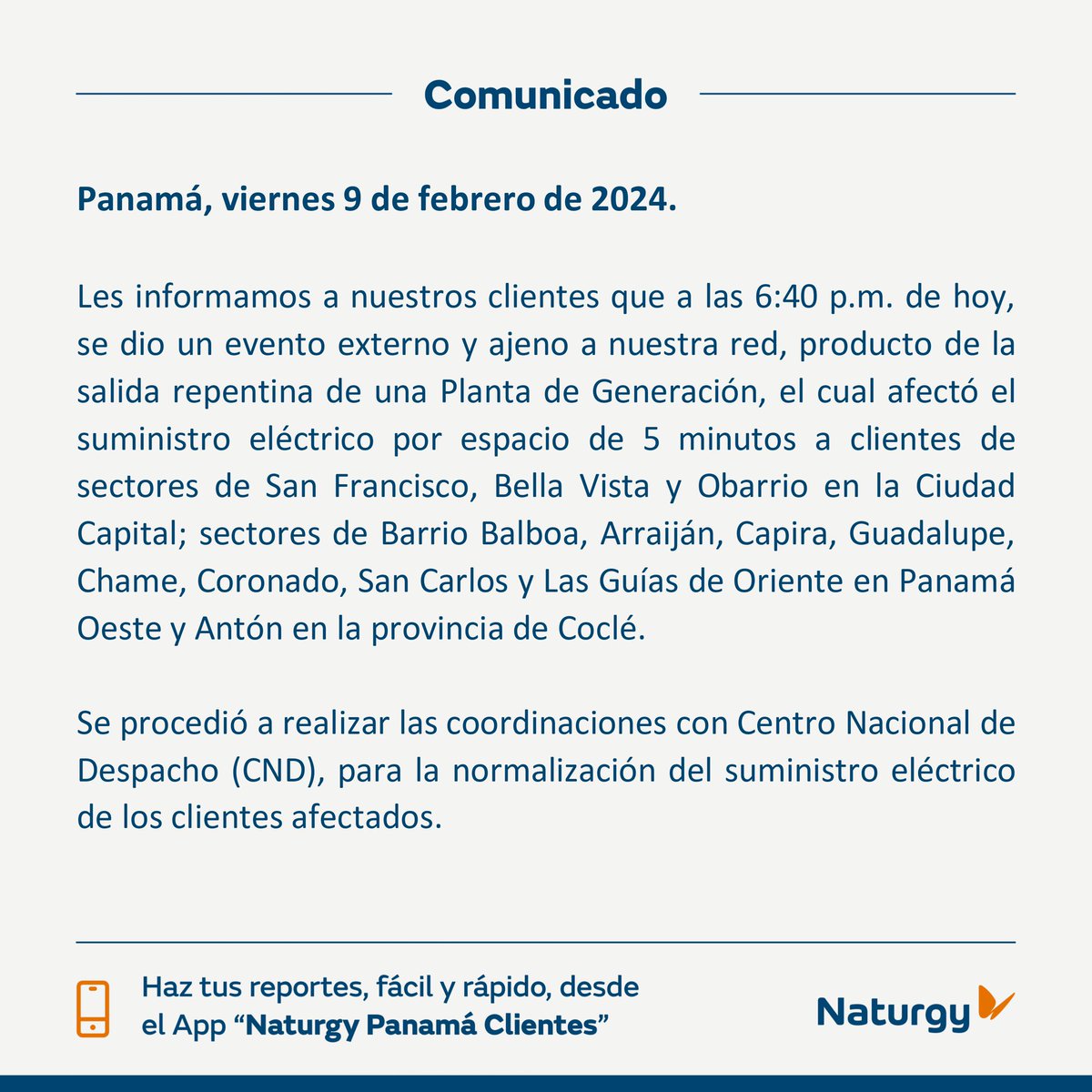 Naturgy Panamá tweet media
