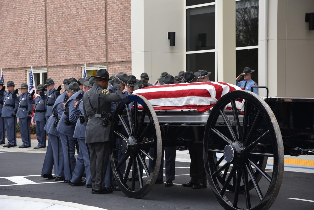 ga_dps's tweet photo. Today, law enforcement and first responders from across the nation gathered with us to celebrate the life of Trooper Jimmy Cenescar. Our thoughts and prayers remain with the Cenescar family during this difficult time. https://t.co/iAYHUV9z2l