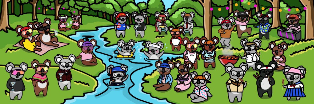 KoalaDayInc's tweet photo. Koala Day is a fun and meaningful way to support Koalas. 

Collect NFTs that include full IP rights with the ability to license that IP back to Koala Day to participate in revenue sharing.

There are 3333 NFTs to collect with 4 body types and many rarities. 

🧵1/8 https://t.co/hX4dRLyOzZ