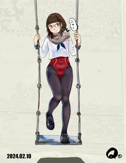 2/10㊏のモカちゃん🧣
放課後ブランコ😽 