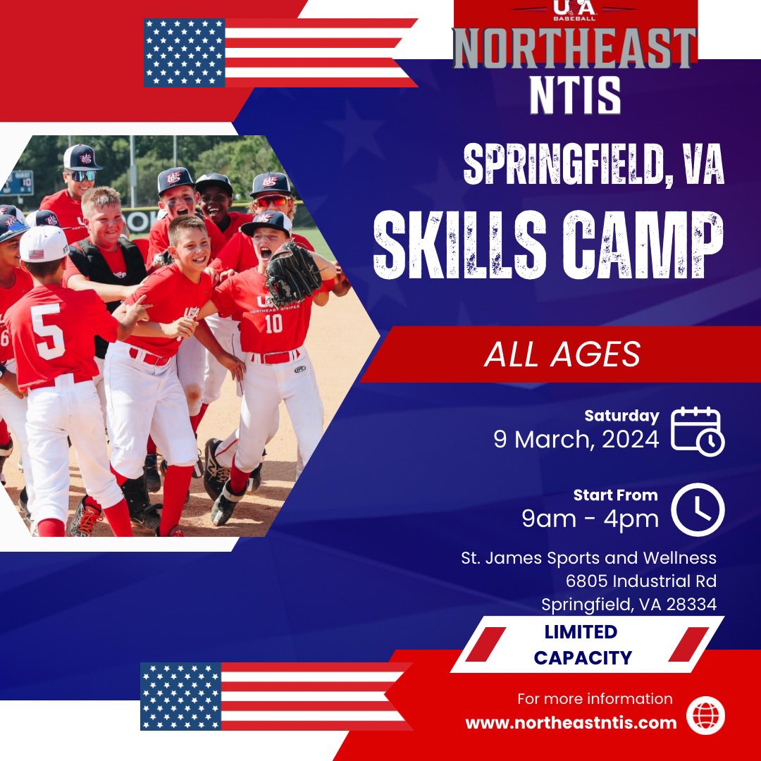 1 month away from TODAY! Dont miss your chance to represent your REGION this year and your COUNTRY next! 🇺🇸⚾️ To register: northeastntis.com