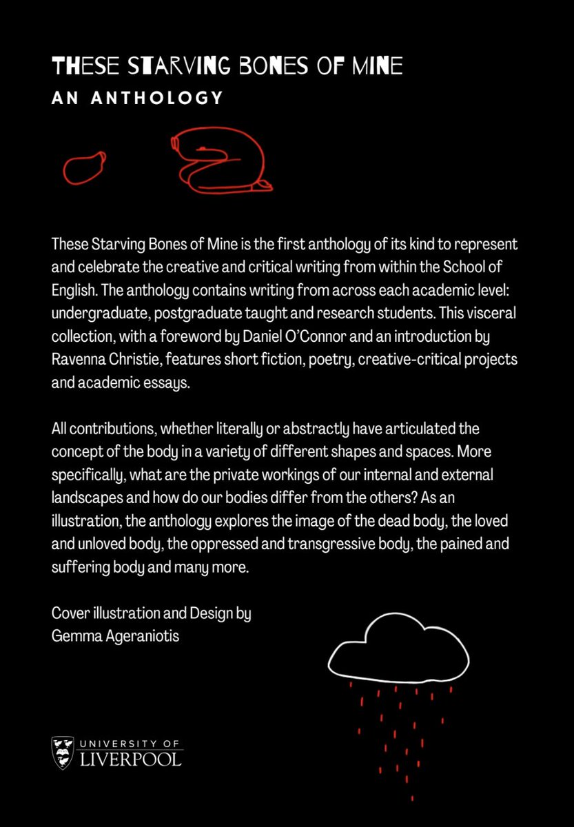 phoebec_writes's tweet photo. Editor ✅
'These Starving Bones of Mine,' is officially online and will be published in print this semester 🍄 
https://t.co/cPeoVIOjG8
@LivUniEnglish https://t.co/Fdz9Jk45M7