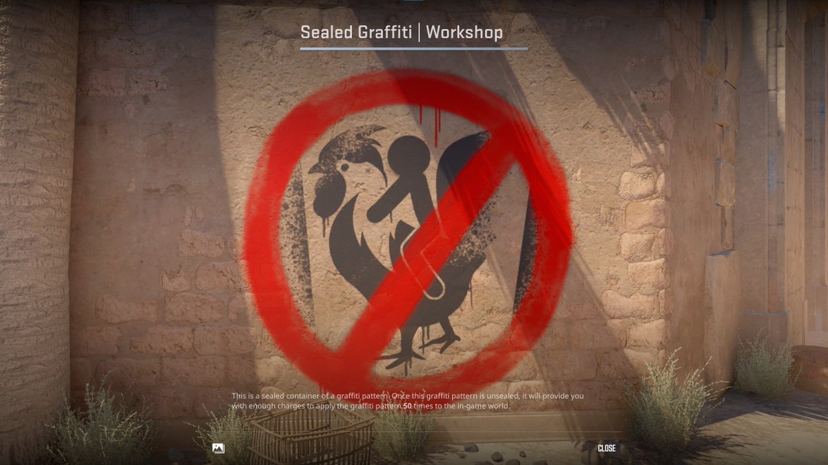 Please do not touch chickens.
Made for <a href="/CounterStrike/">CS2</a> 

link: steamcommunity.com/sharedfiles/fi…