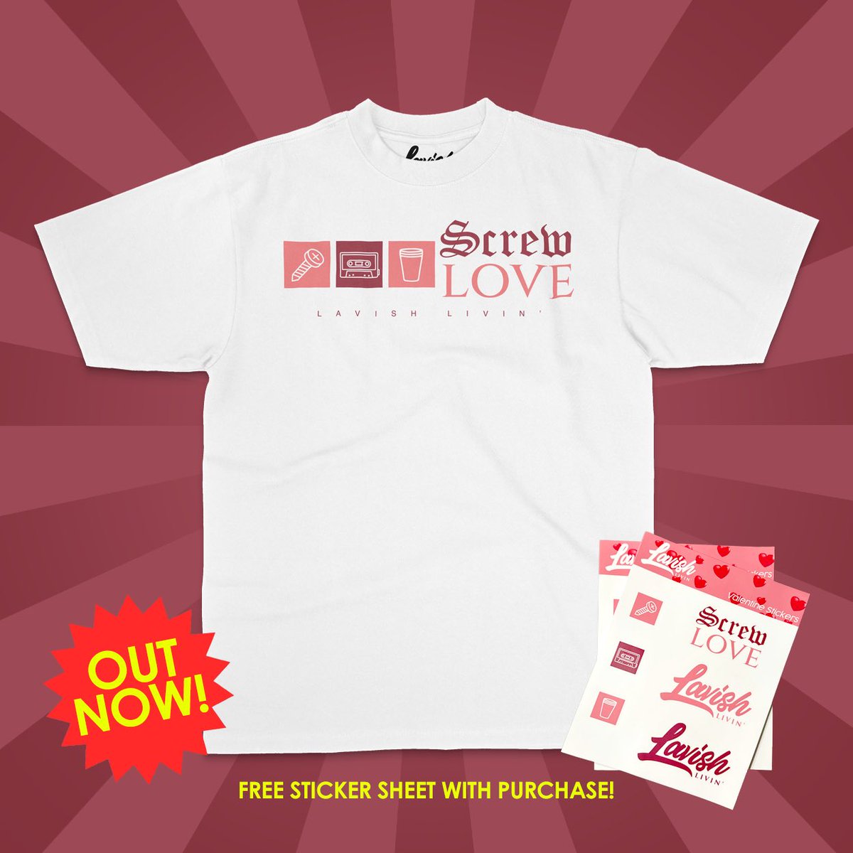 Screw Love 🩷🔩 
Now Available | Link in Bio
Each Shirt Will Come With A Free Sticker Sheet |
lavishlivinclothing.com/product/screw-…