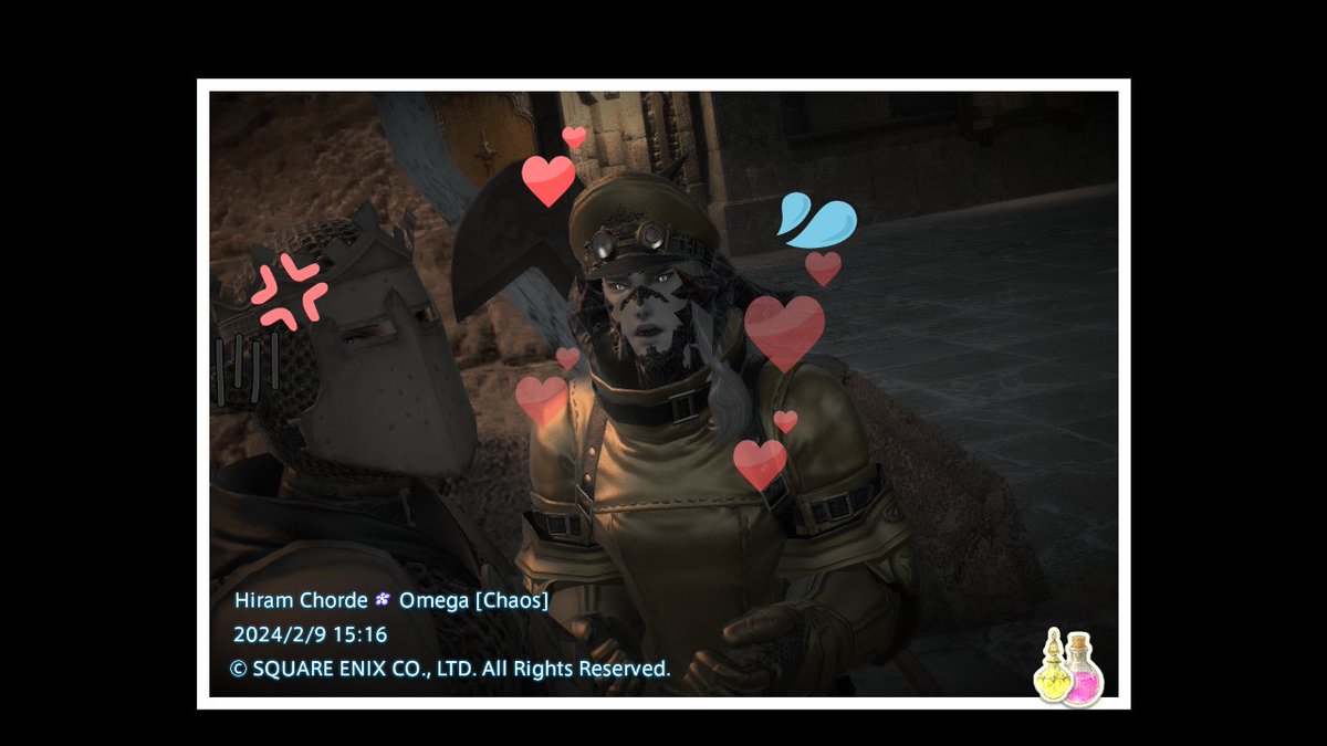 Quavinir's tweet photo. @FF_XIV_EN Character Name: Hiram Chorde
World: Omega
Prize: Modern Aesthetics - Strife
#FFXIVSweepstakes https://t.co/JLT2KXTBw2