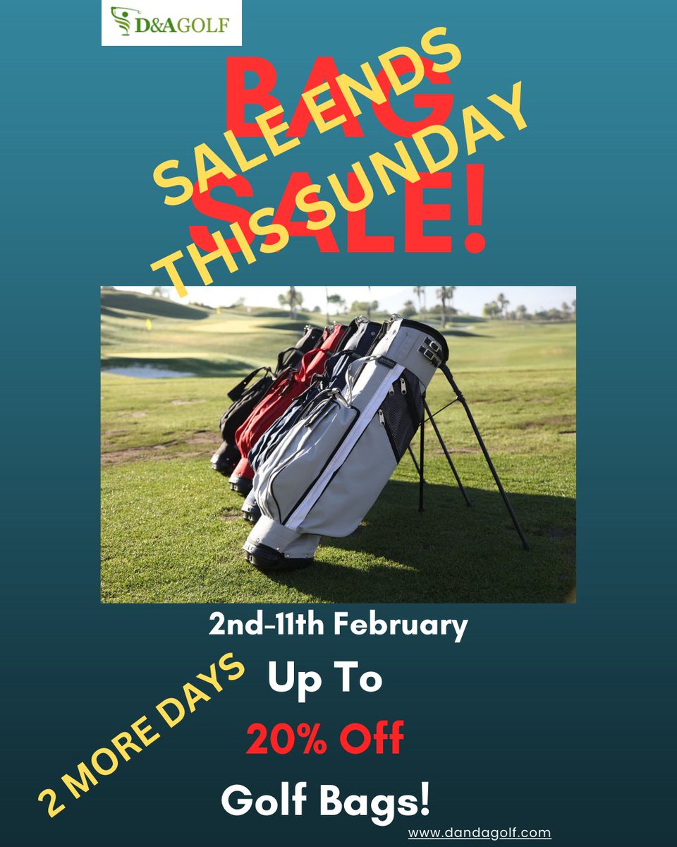 Tandragee Pro Shop (@protandragee) on Twitter photo BAG SALE ENDS THIS SUNDAY!!!!!
Don't miss the opportunity to upgrade your golfing gear at a reduced price! The Pro Shop staff at <a href="/ProTandragee/">Tandragee Pro Shop</a> & Kilkeel Pro Shop will help you find the perfect bag for your needs.
#Golfsale #Taylormade #Ping #Titleist #Mizuno #Callaway #BagSale BAG SALE ENDS THIS SUNDAY!!!!!
Don't miss the opportunity to upgrade your golfing gear at a reduced price! The Pro Shop staff at <a href="/ProTandragee/">Tandragee Pro Shop</a> & Kilkeel Pro Shop will help you find the perfect bag for your needs.
#Golfsale #Taylormade #Ping #Titleist #Mizuno #Callaway #BagSale