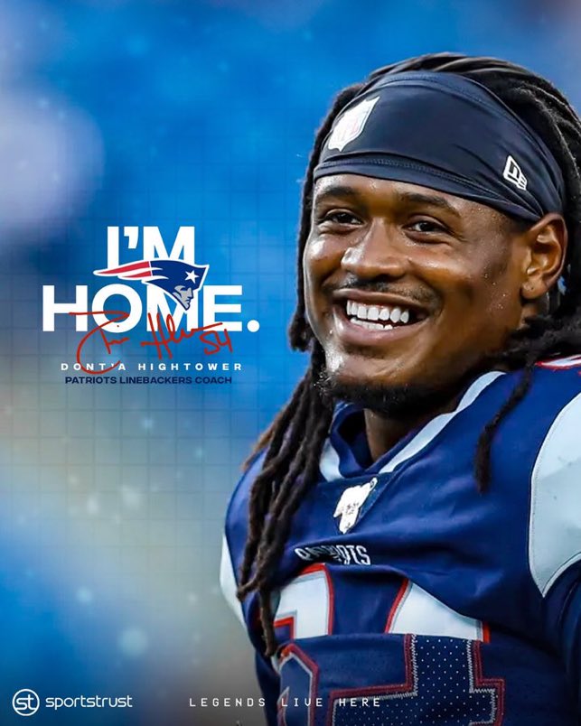 BREAKING NEWS

Patriots LEGEND LB Dont'a Hightower is being hired by Jerod Mayo to be his linebackers coach, per <a href="/_SportsTrust/">SportsTrust Advisors</a>