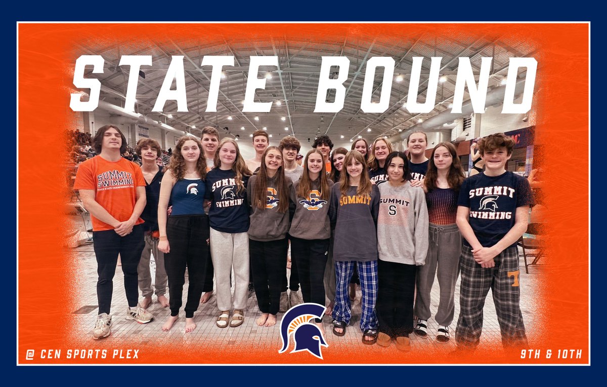 Our swim team is STATE BOUND! Good luck! #Olesparty #spartyparty <a href="/wcsSHSAthletics/">Summit Spartans Athletics (TN)</a> <a href="/summitswimteam/">Summit Swim Team</a> <a href="/SummitSquad/">SUMMIT SQUAD</a> 🎨Nicholas Milani