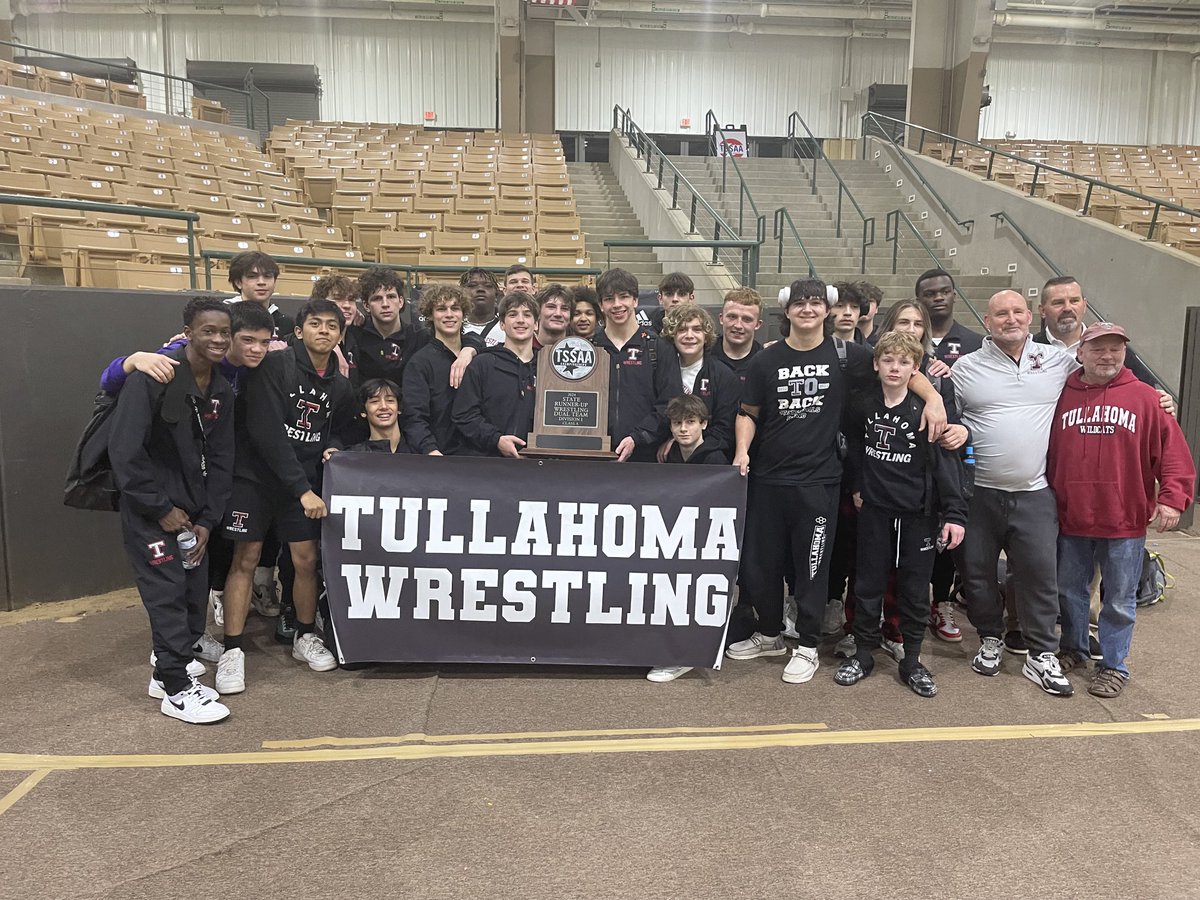 TCSPublic's tweet photo. The Tullahoma High School boys wrestling team made history on Saturday as the Wildcats brought home the Class A State Runner-Up Title at the TSSAA State Duals Championships in Franklin. Read the full news release here: https://t.co/W1bJIznmeo https://t.co/xuL5rTIq1x