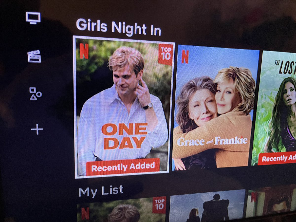 On hearing that one of my favourite books ‘One Day’ has been turned into a Netflix series, I have signed up to <a href="/NetflixUK/">Netflix UK & Ireland</a>.  Imagine my disappointment in discovering it’s for a girls night in. 🙁

<a href="/NetflixUK/">Netflix UK & Ireland</a> any suggestions on what I, as a man should be watching?