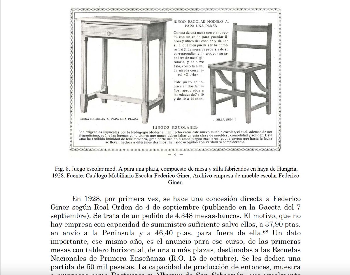 Nos han publicado en #ResMobilis (Q2) un artículo sobre diseño y pedagogía a partir del mueble escolar: Martínez Torán, M., & Esteve Sendra, C. (2024). Entre el diseño y la pedagogía: el mobiliario escolar en España (1877-1936). Res Mobilis, 13(18), 64–95. reunido.uniovi.es/index.php/RM/a…