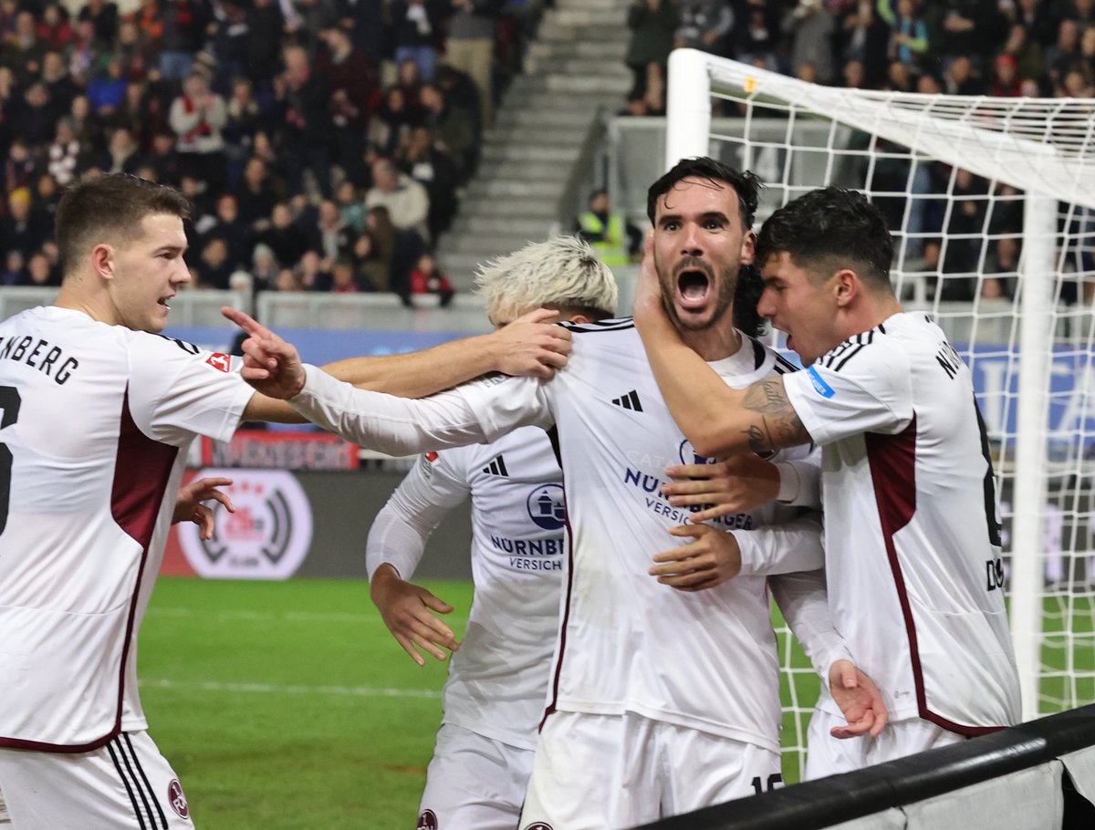 1_fc_nuernberg's tweet photo. Herzlichen Glückwunsch zum ersten Tor für den #FCN, @IvaanMaarqueez!

Wir würden dich gerne noch ganz oft so jubeln sehen! 🥰 https://t.co/Ac0WnFSmN9