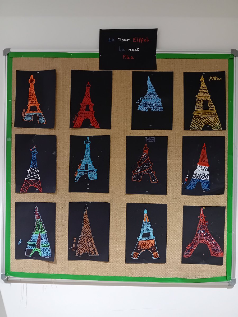 Some lovely French artwork from P4 and Mrs Rendle this week. @BathAcadML @SimpsonPrimary