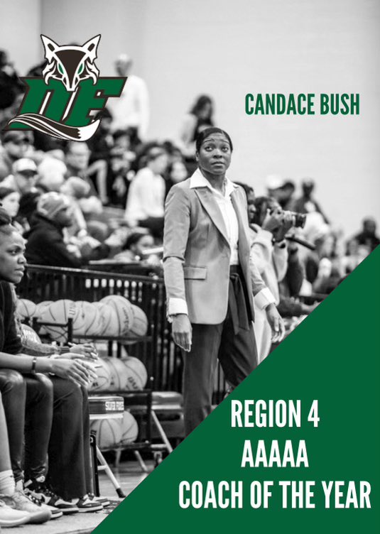 CONGRATULATIONS to Coach Candace Bush, Region 4 AAAAA Coach of the Year!!