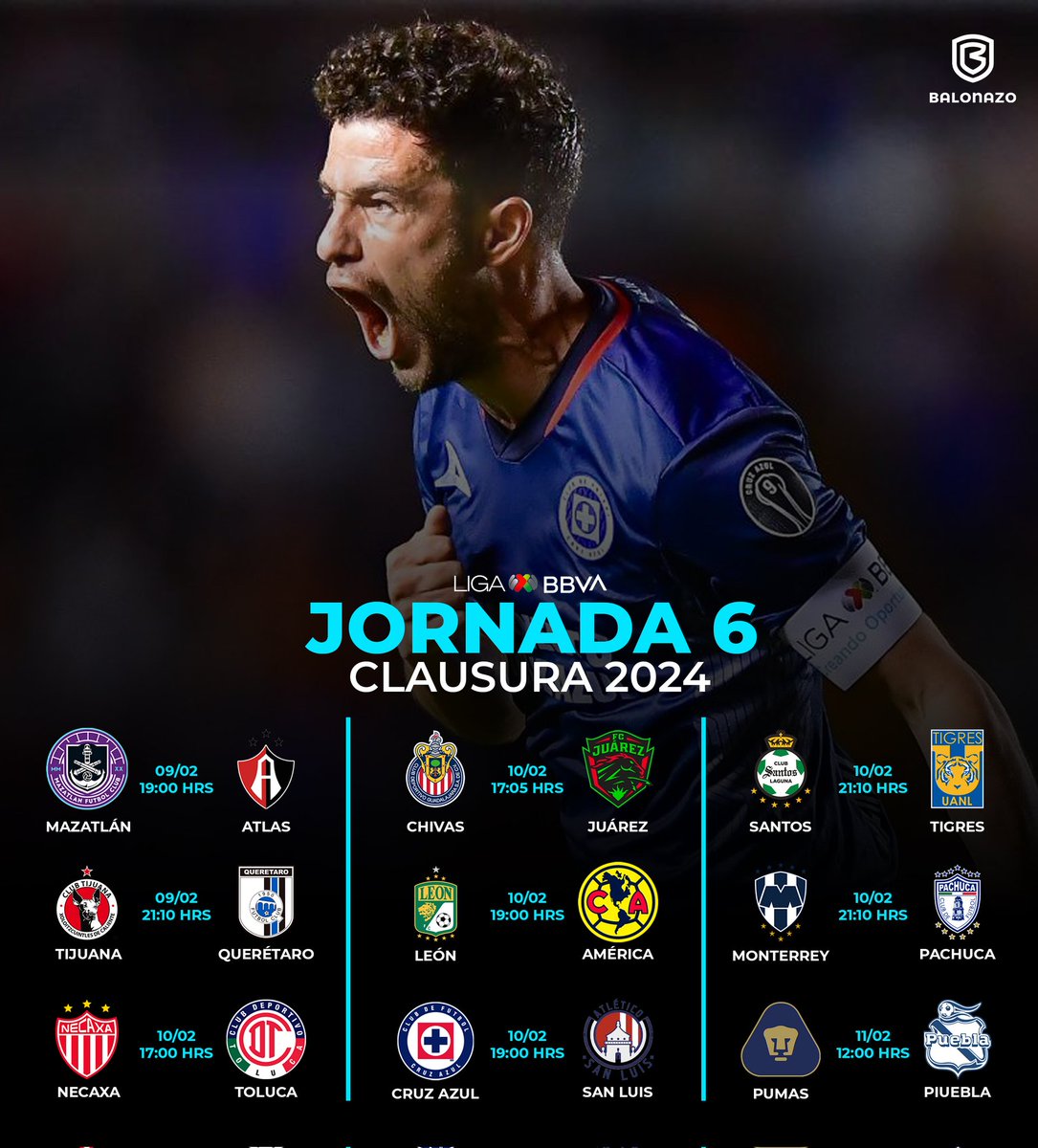 #LigaMX | Se viene la jornada 6 con el Mazatlán vs Atlas como juego de arranque ⚽️😎

#Fútbol #México #TerritorioBalonazo