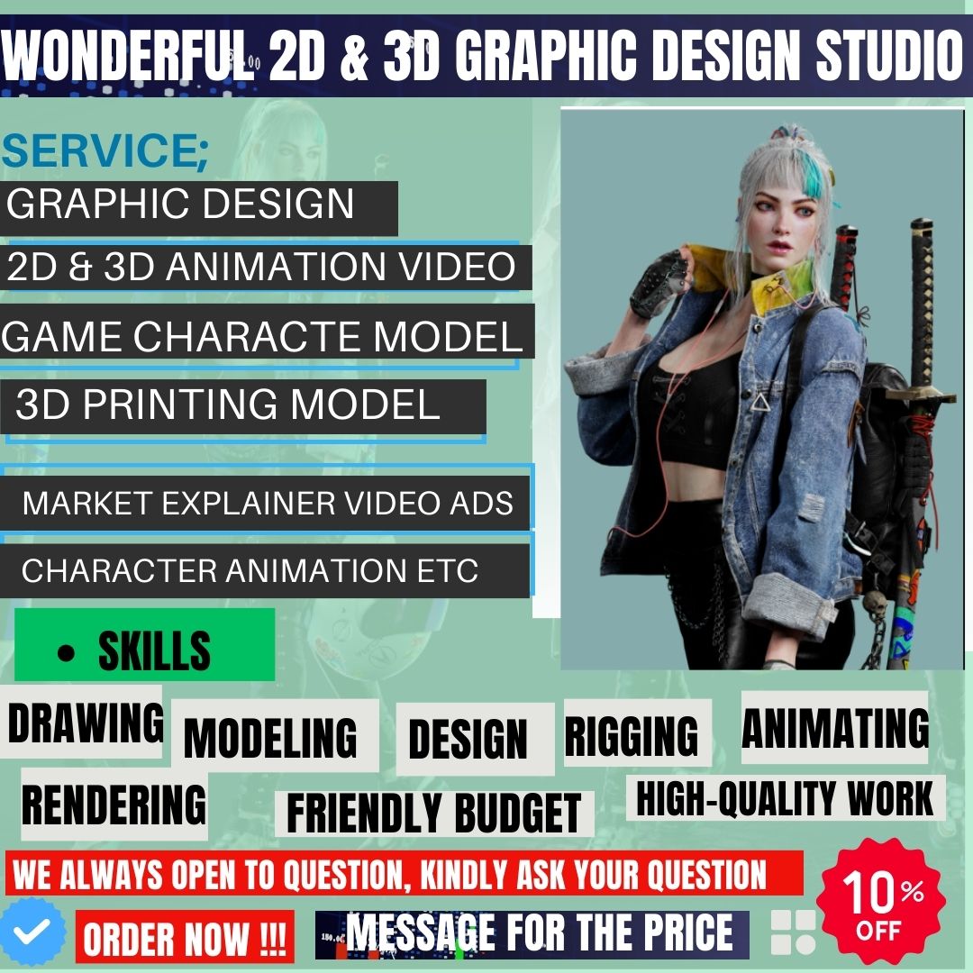 WonderfulJosep2's tweet image. #QuestionForGroup

Do you need 3d or 2d Digital Graphic designer for your daily task?
here I am with my Certified team,  professional artist and animator expert in making custom 3d models for printing either figure, car models, interior parts, rc models, warhammer, film prop etc