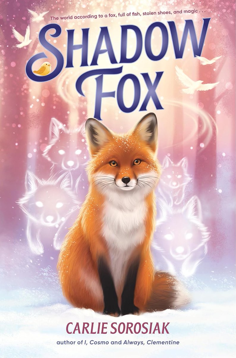 carliesorosiak's tweet image. For those of you who missed it, I have a new book coming out! It's called SHADOW FOX, and it's a middle-grade fantasy narrated by, you guessed it, a fox! Here are the US and UK covers, which I adore. (Left by @BenMMantle, right by @VivienneTo)