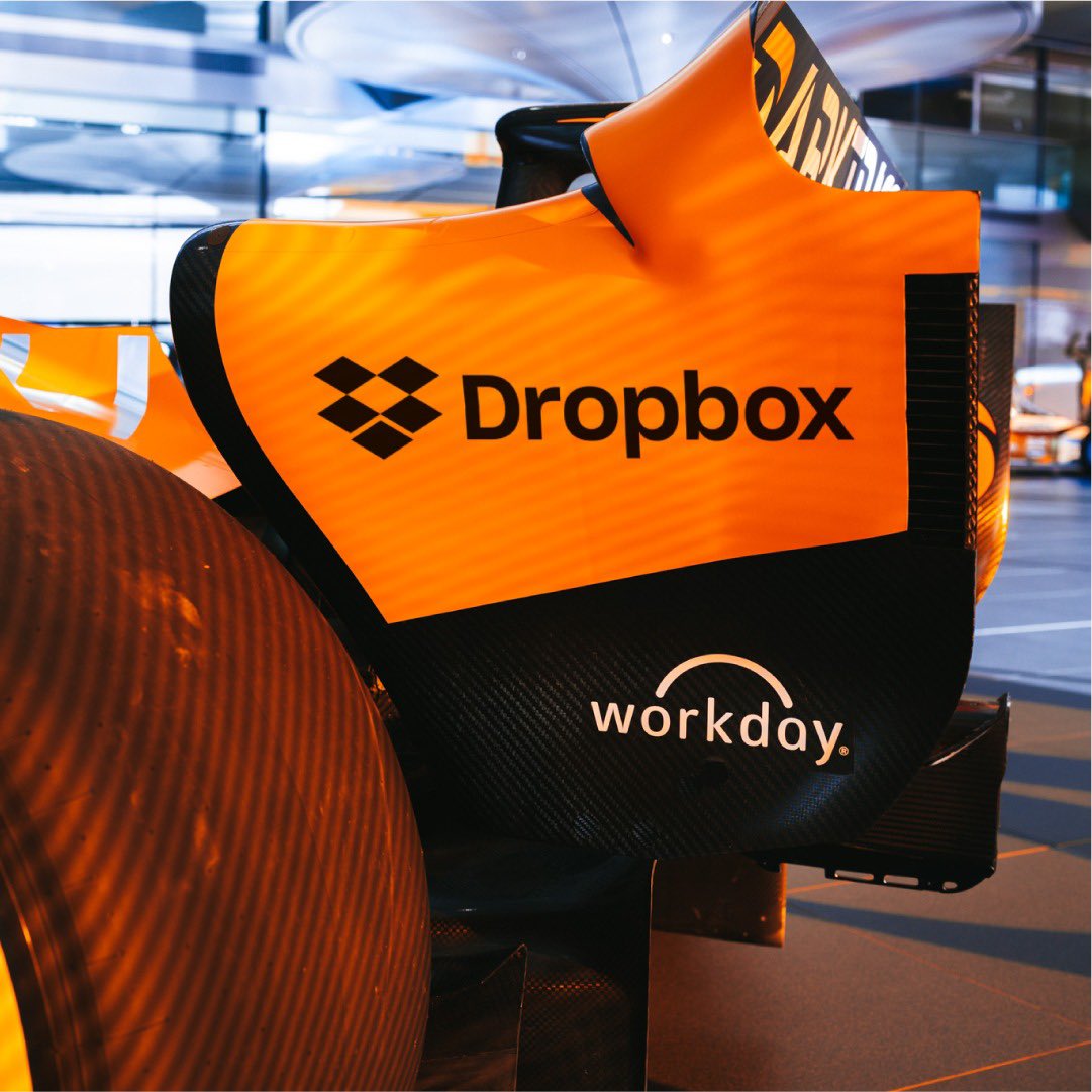 Proud to welcome <a href="/Dropbox/">Dropbox</a> to McLaren Racing. Great to have you on board to help the team share files, collaborate efficiently and save time.