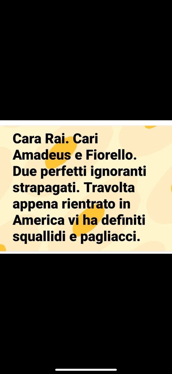 Mandate questo alla Rai mi hanno silenziato i commenti.
👇