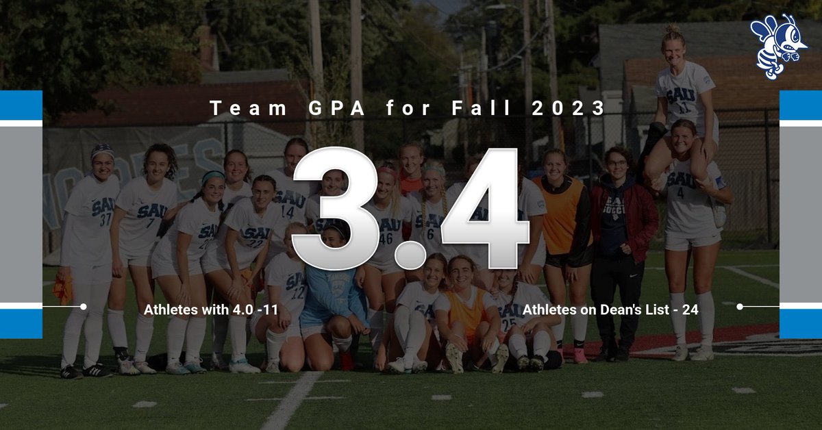 The STUDENT in STUDENT-ATHLETE always comes first! St. Ambrose Women’s Soccer works hard in the classroom and the field! #gobees🐝