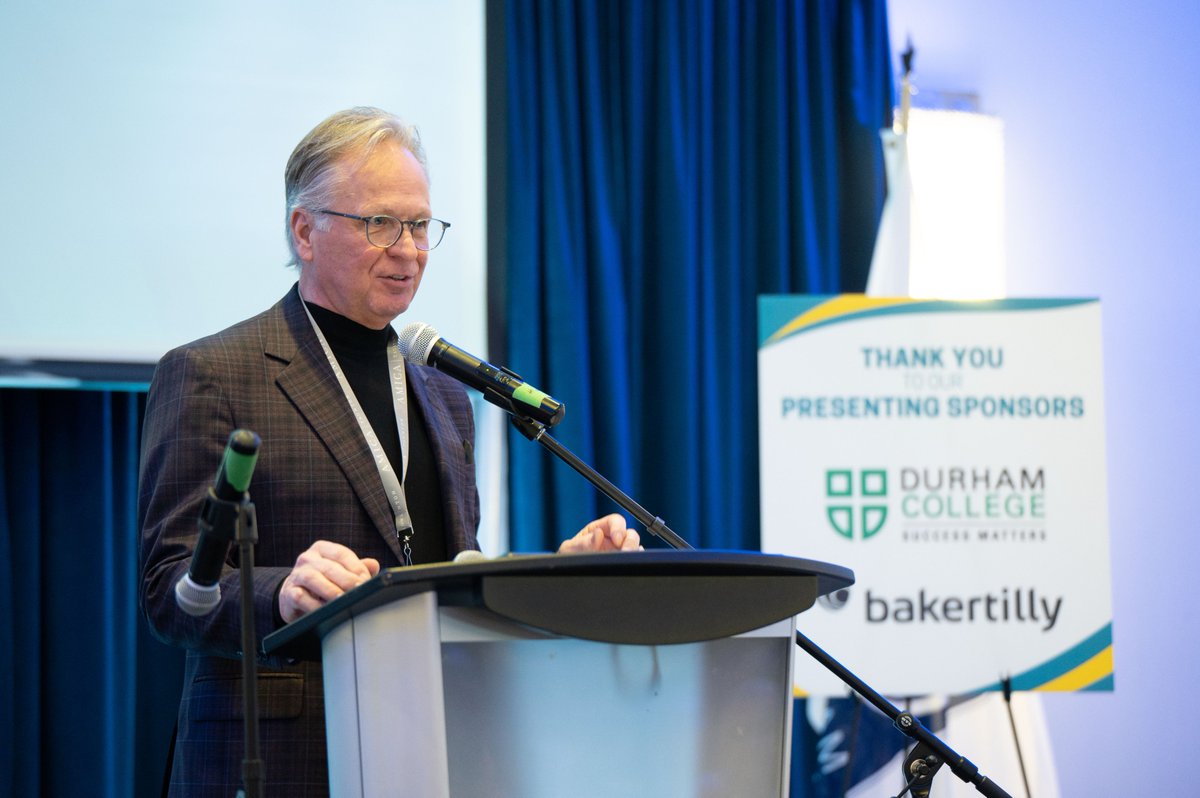 PeterGarrett91's tweet photo. It was great to hear from @RegionofDurham Chair John Henry yesterday on all the progress here in the Region. Thank you @apboardoftrade, @whitbychamber, @Claringtonbot, and @oshawachamber for putting on such a great event and including @durhamcollege. @ElainePopp https://t.co/ptdHgMdlc7