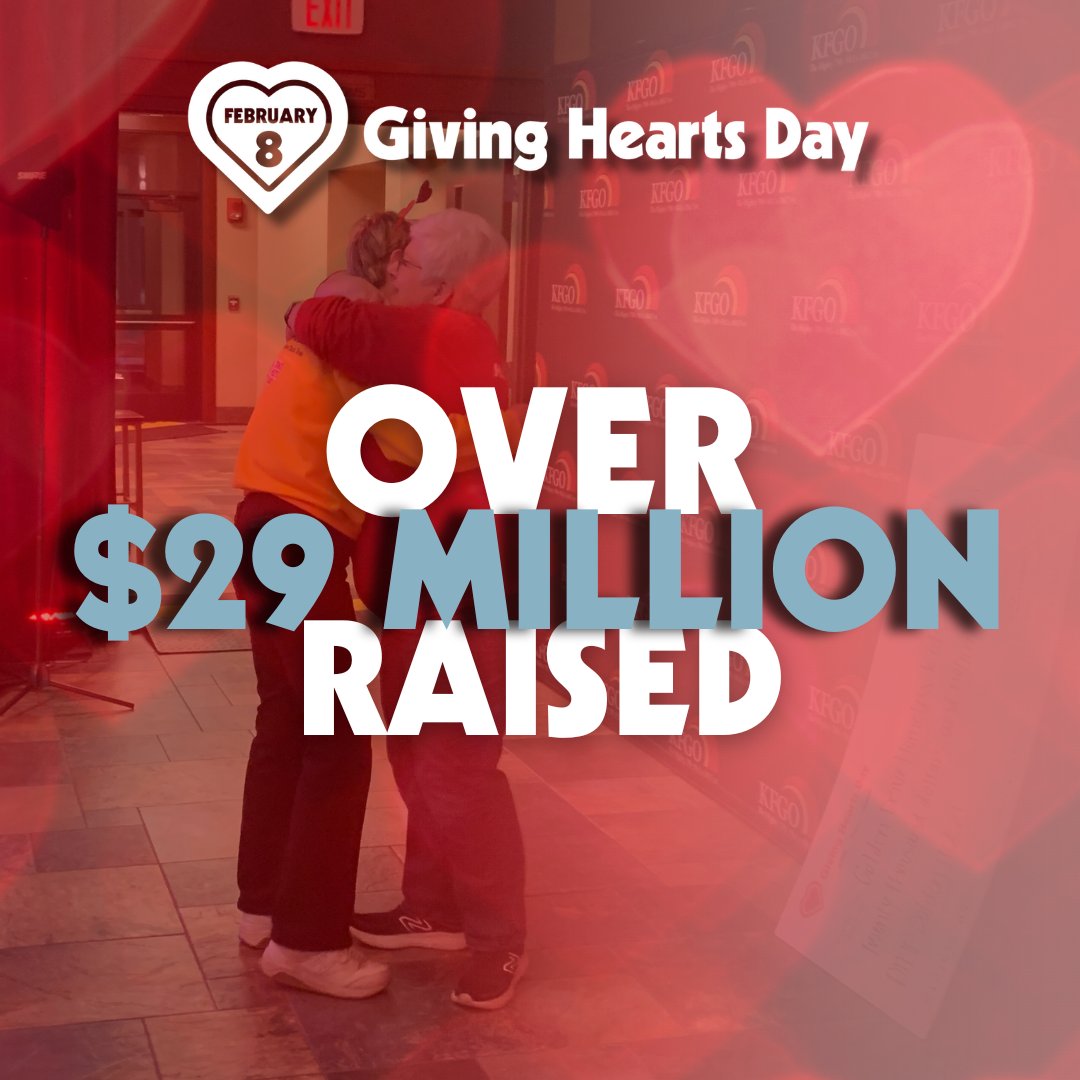 $29 million raised, countless moments of joy. Thank you for an incredible day. ❤️
. 
#givingheartsday #giveyourway