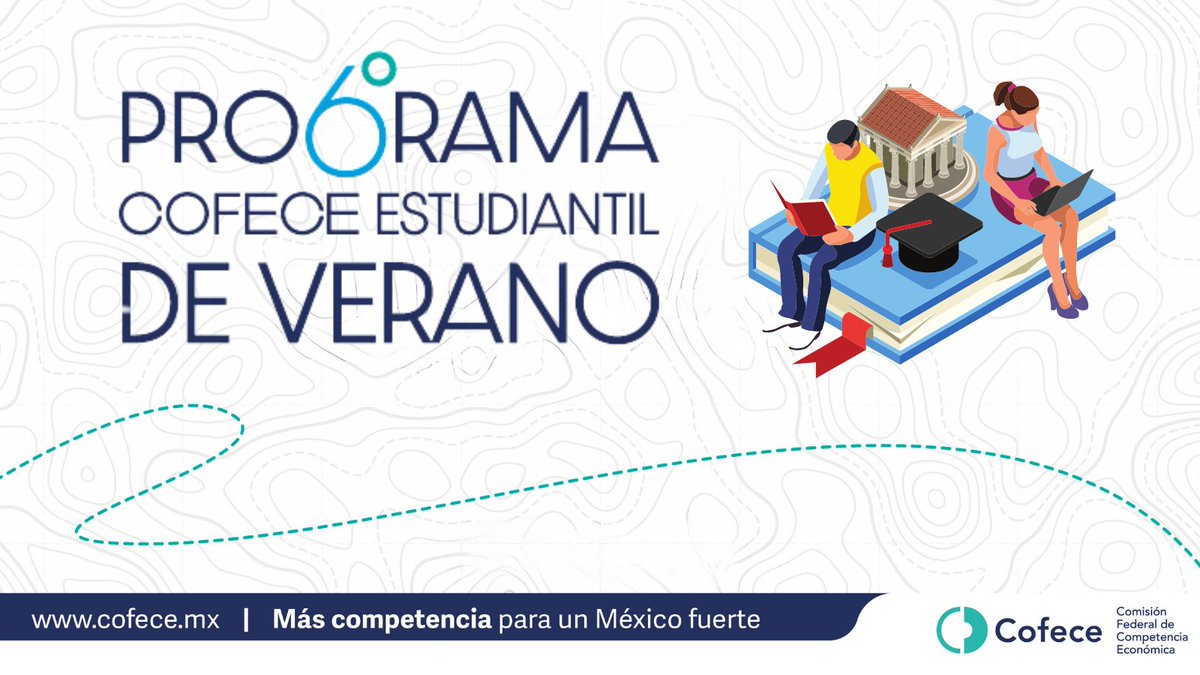 cofecemx's tweet photo. Te invitamos a participar en la sexta edición del #ProgramaCofece Estudiantil de Verano 2024.
👨🎓🧑🎓
👉Puedes consulta más información en: https://t.co/3p37czVzyJ
⌛️Tienes hasta el 31 de marzo para registrarte. https://t.co/whjVWMc5Je
