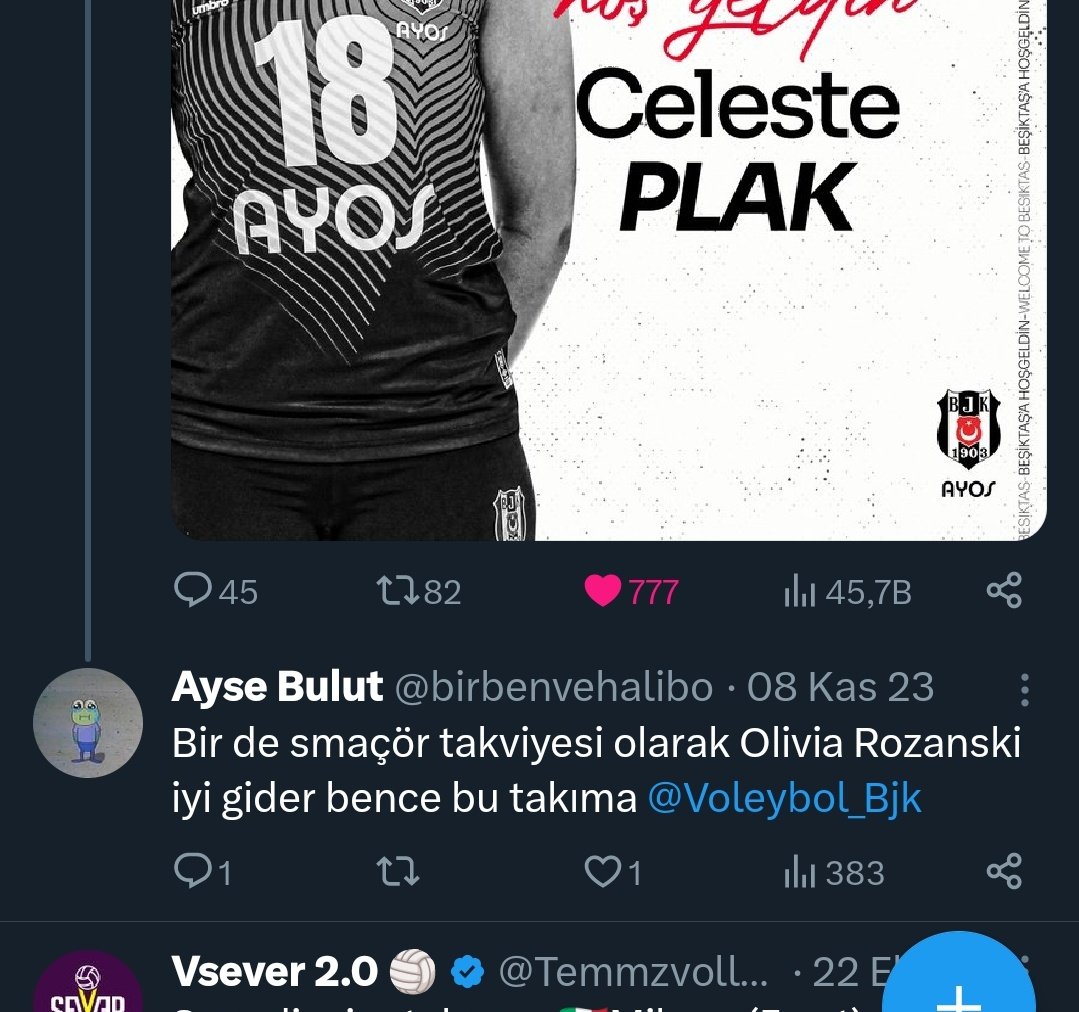 Kesin beni dinlediler😛 Bjk voleybol beni scout ekibine almaz mı sence skdkdk <a href="/btteroffalone/">Halil İbrahim Güran</a>