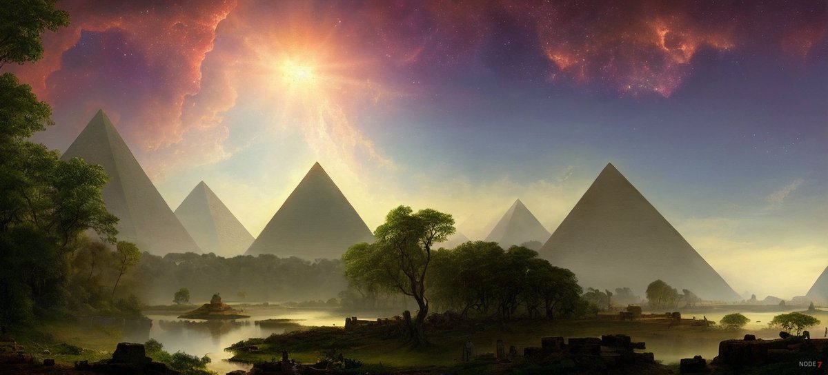 node7_ai's tweet photo. Ancient Wisdom 🪷

#pyramids #ancient #landscape #ailandscape #rococo #painting #digitalpainting #art #aiart #AIArtCommuity #stablediffusion #aiartwork #digitalart #nature #airococopainting #rococorevival #technology #ArtificialInteligence https://t.co/ZizXPszHWK