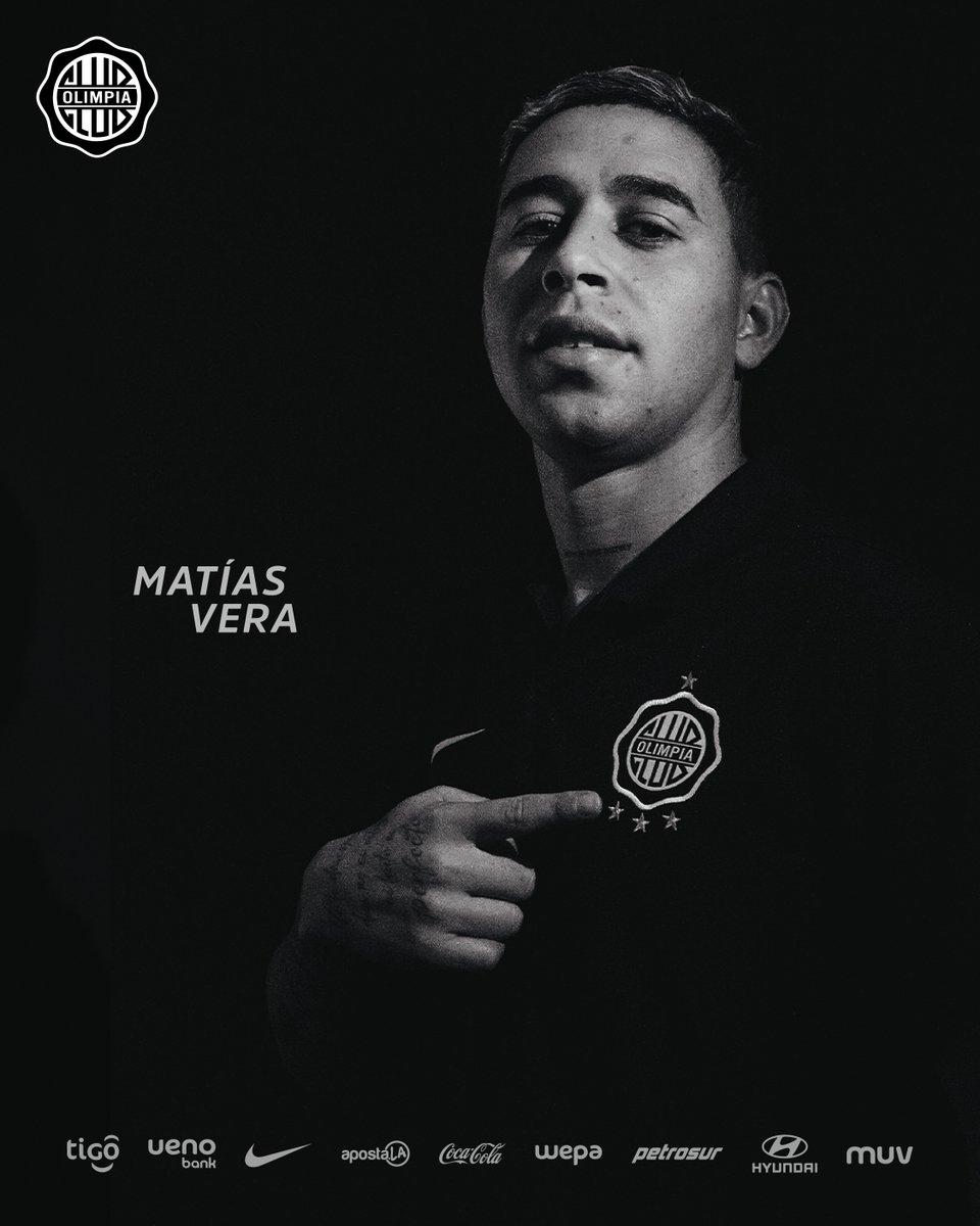 🖋 Matías Vera, volante argentino de 28 años de edad, estampó su firma y es nuevo refuerzo del único grande del país.

💪🏻 ¡Que sea con muchas alegrías! 🇦🇷

#OlimpiaTemporada2024
#SoyDelOlimpia ⚪️⚫️⚪️