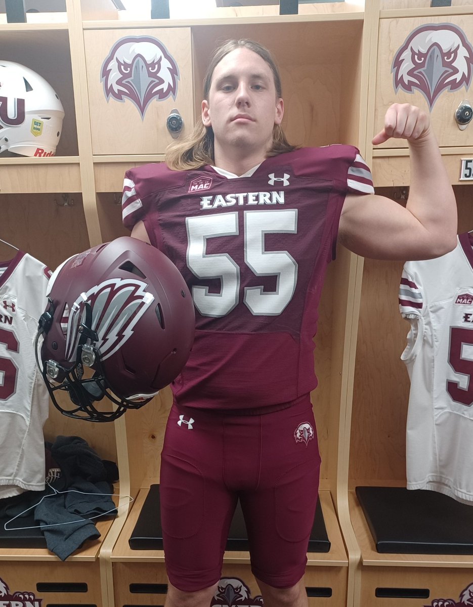ArchHunsicker55's tweet photo. After a great visit at @EasternU and conversation with Coach @dluke54 I am proud to announce another offer to play at the next level. Thanks @CoachMacEU for inviting down.
@EUEaglesFB 
@Coach_Crock 
@ZephyrsFootball 
@CoachAndyMarino https://t.co/itn8vmIPI8