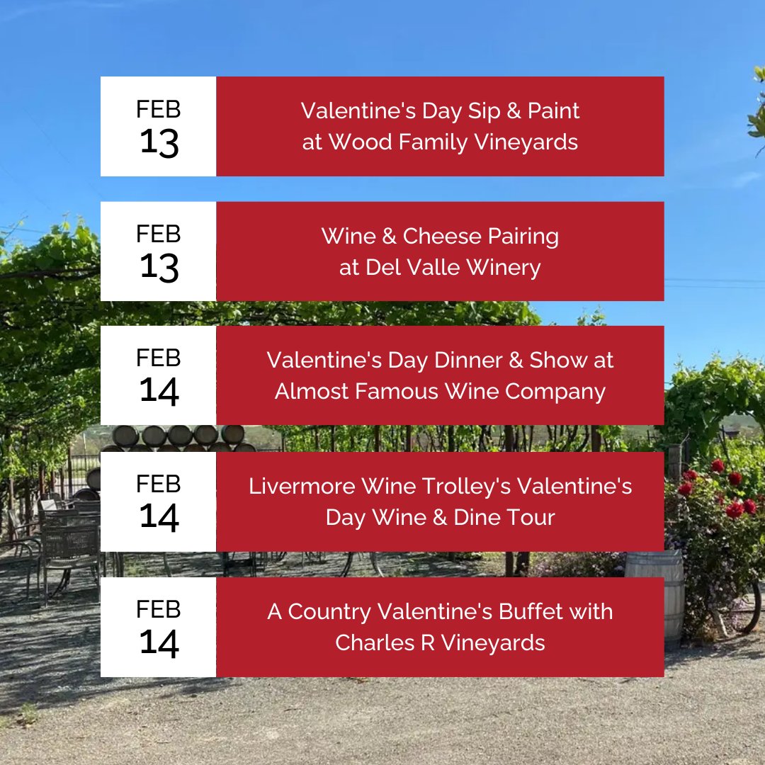 TriValleyConser's tweet photo. Whether you're spending the day with friends or planning a date with your special someone, here's a listing of local events to make your Valentine's Day unforgettable.

https://t.co/bpWNSZJDoR https://t.co/AL5Obm8N4W