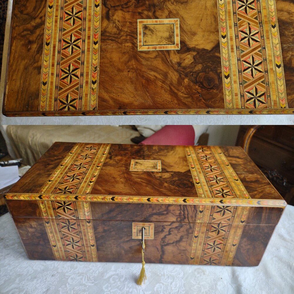 antiques_atlas's tweet image. Great looking Victorian Walnut Tunbridge Writing slope.
antiques-atlas.com/antique/victor…
C1880 very pretty inlaid burr walnut writing slope with 3 secret drawers. Restored to showroom condition. From Appledawn antiques on Antiques Atlas.
#writingbox #tunbridgeware #writingslope