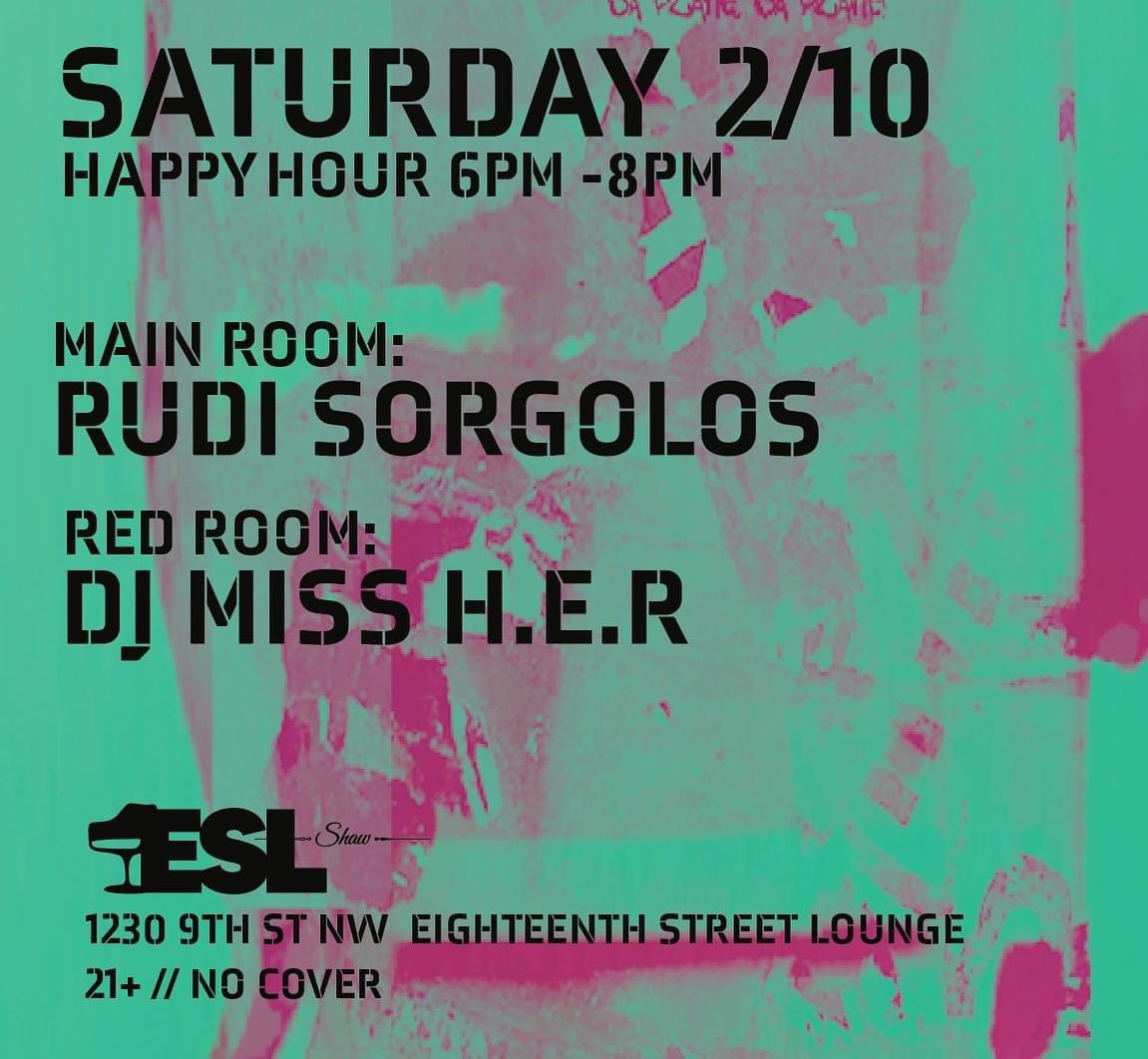 Tendin2's tweet photo. Hey DC!
Saturday night you can catch my cousin @iammissher in the Red Room @18thstlounge ! She presses play at 10pm!
See you there!!
•
•
•
#inHERentourage #DJ #MissHER #IDidItMyWay #DCandBeyond #InMyOwnLane #SaturdayNight #ESL https://t.co/JpWJyMLeYn