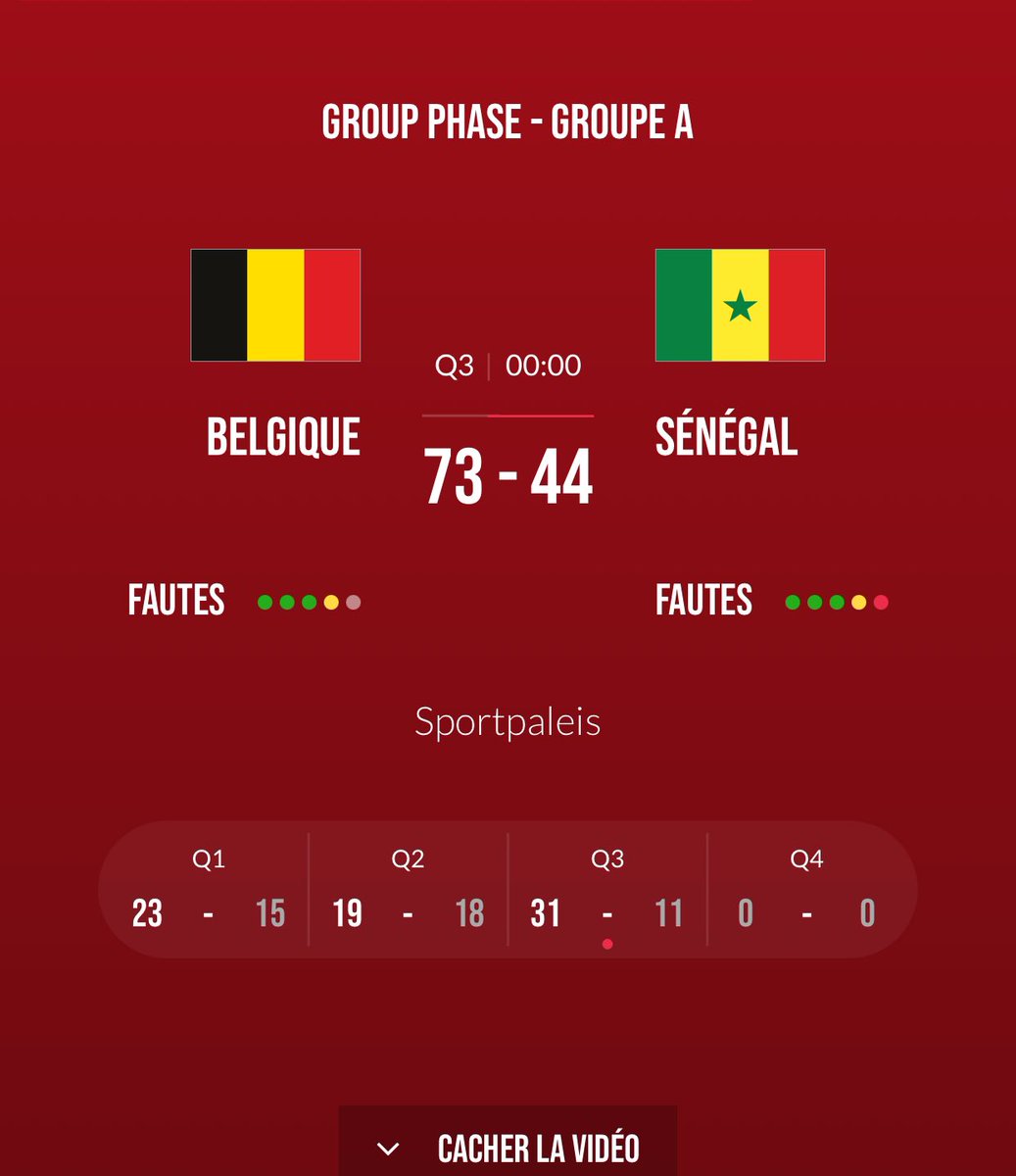 TOURNOI QUALIFICATIF AUX JEUX OLYMPIQUES ANVERS 2024 DAY 2️⃣ 3️⃣QT BELGIQUE 🇧🇪 7️⃣3️⃣— 4️⃣4️⃣🇸🇳 SÉNÉGAL #FIBAOQT #SENEGAL #BASKETBALL