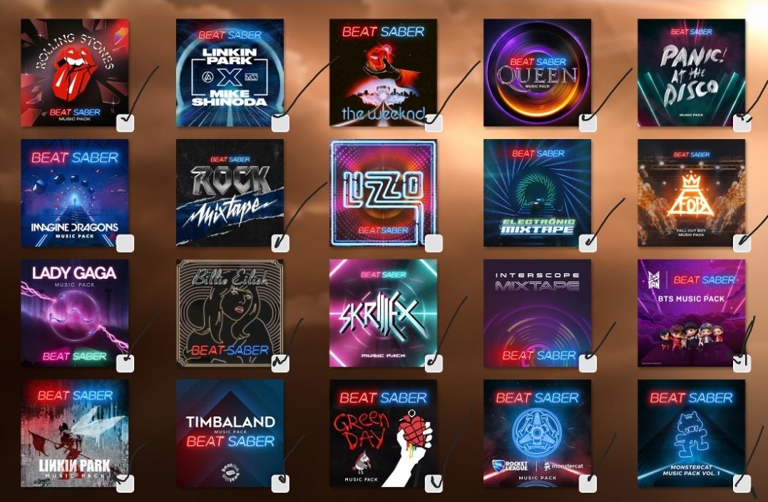 KyoKing6's tweet photo. @BeatSaber All except Lizzo https://t.co/2VTbZSZOXP