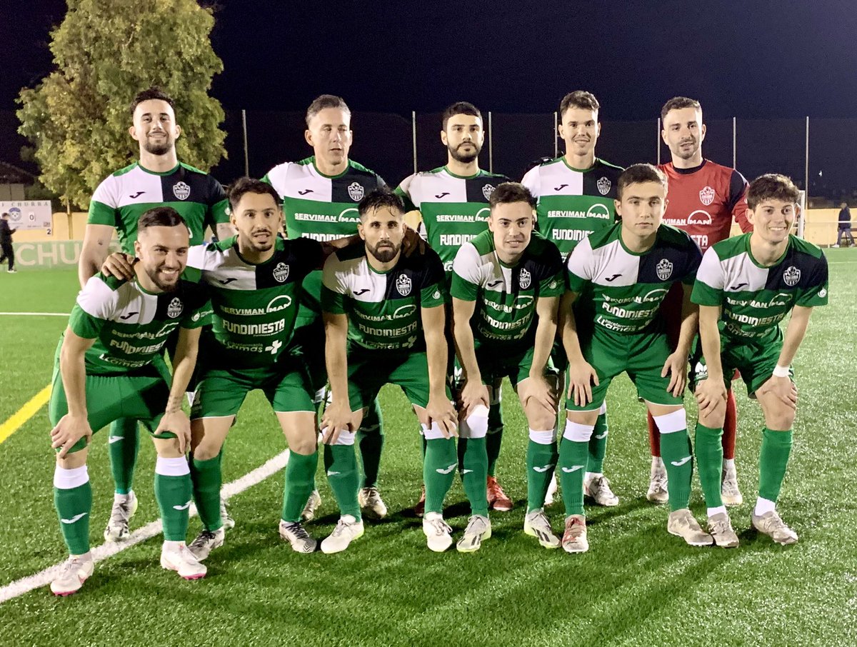 pijoyo's tweet photo. 💪⚔️💚⚽️¡Ojo!!👁️@GesaSeguros Un lustro despues vuelve a su santuario⛩️
Final del partido 
@edmfchurra 3-0 @GesaFuenteAlamo 
🏆Preferente Autonómica
📍19ª Jornada
📆Viernes 9 de febrero
⏰20:15H
🏟️Municipal Adrián Hernández "Patiya"
@todofutbolmurci
@treceraG13
@Nacional10X https://t.co/W4VwZhZKQm