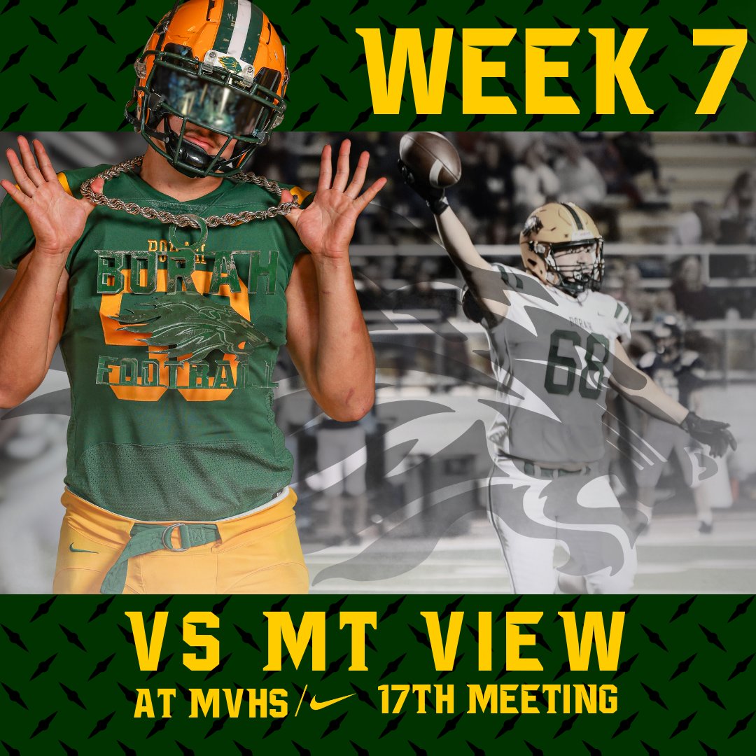 BorahFootball's tweet photo. WEEK 7: vs Mountain View https://t.co/gbDCmqeRX6