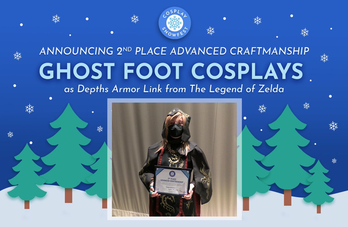 cosplaysnowfest's tweet photo. Greetings Cosplay SnowFest con-went-ers!

Next, we would like to congratulate the winners of the Novice and Advanced Craftsmanship categories!

We have more winners to announce, so stay tuned! https://t.co/i4PDx2n6LZ