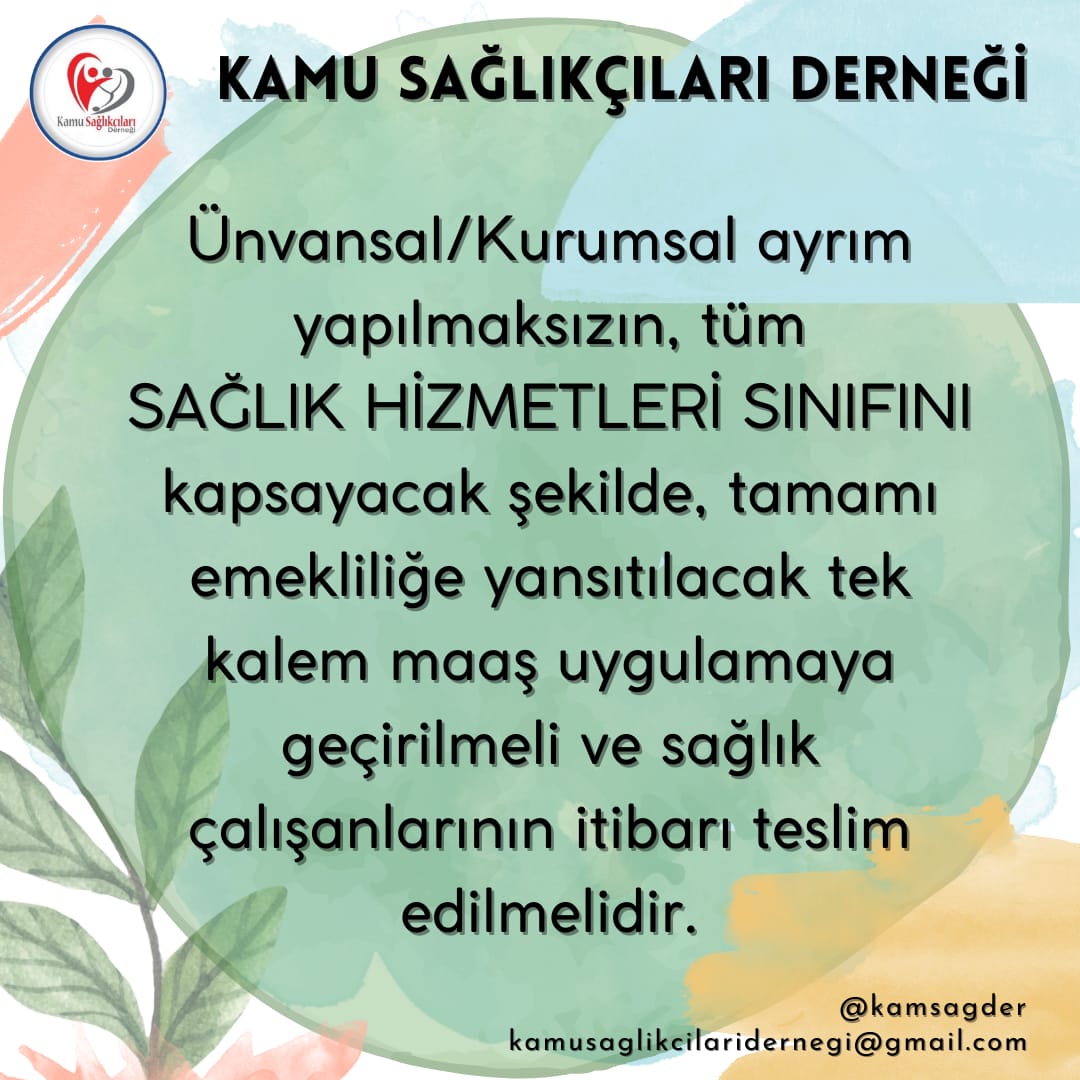 Deniz89714235's tweet photo. @saglikcisesiyiz @kamsagder @kamsagder 

Maaşlarımızın parça parça bölünmesini istemiyoruz. Sağlıkçıya itibar diyoruz. https://t.co/qY5JChu4Fg