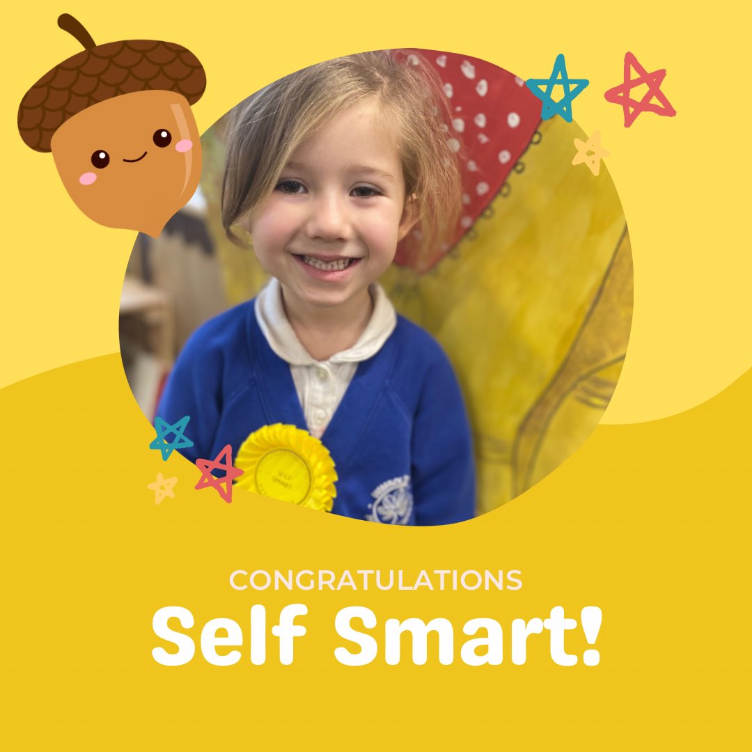 acorn_class's tweet photo. Our smiley, self smart, Nina. Well done superstar! #SelfSmart @WimboldsleyCPS https://t.co/busjtnrJcZ