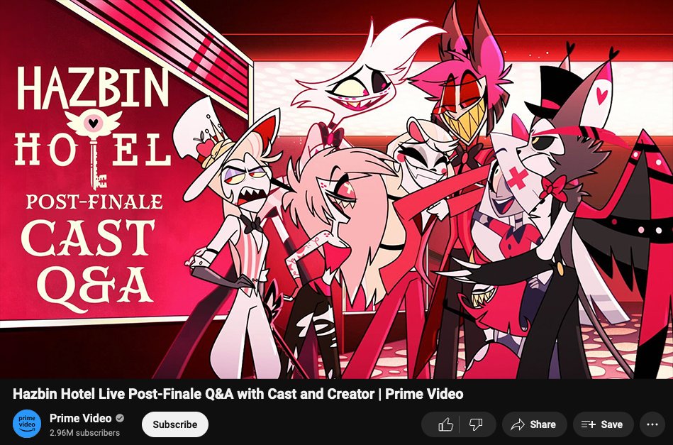 HazbinHotel_B's tweet photo. PERGUNTAS e RESPOSTAS!

HOJE às 18:15 (horário de Brasília), @vivziepop e as vozes por trás de alguns de seus personagens favoritos estão respondendo AO VIVO no link abaixo!

https://t.co/YV2nAnhOGu… https://t.co/muIYLoUrUF