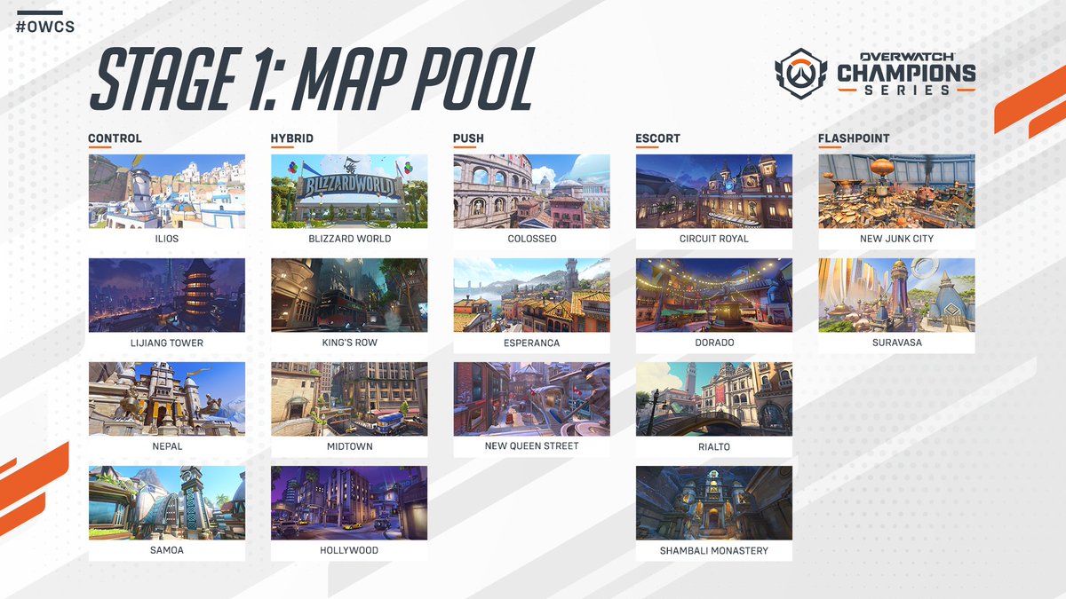 Our first #OWCS map pool is looking spicy already 🌶️ 

What's your favorite map on this list?