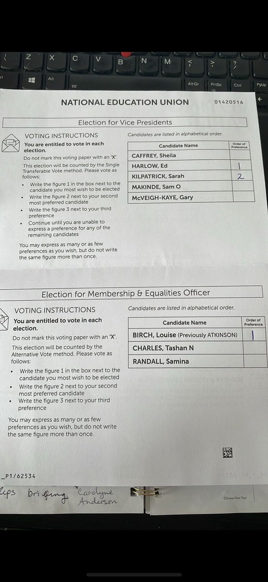 Ed is an outstanding candidate for VP vote 1 for Ed and 2 for Sarah the dream team. Louise for M&amp;E   Get your vote in the post 💪💪