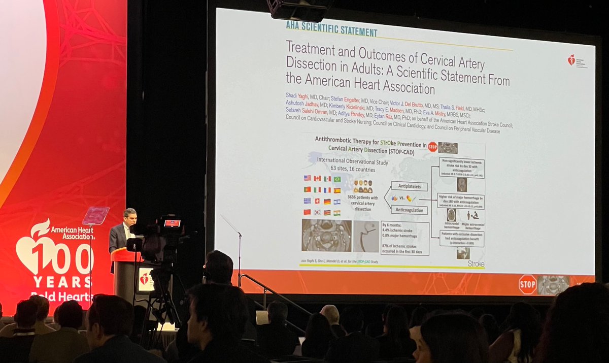 Antiplt vs Anticoag in cervical artery dissection? Not wrong in either approach, in the prevention of ischemic stroke and avoiding hemorrhagic complications considering STOP-CAD results, to be published in Stroke, today. Majority of ischemic stroke occurred in first 30d.