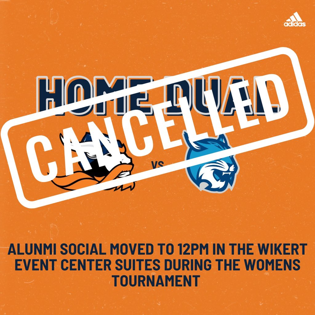 Unfortunately, our home dual has been cancelled but our alumni event is still on! Hope to see you there at noon tomorrow! #GoWarriors 🔵🟠
