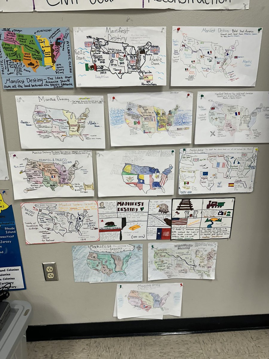 We love to see the use of anchor charts and student AVID one-pagers displayed in 8th grade social studies classrooms. 📝🤓