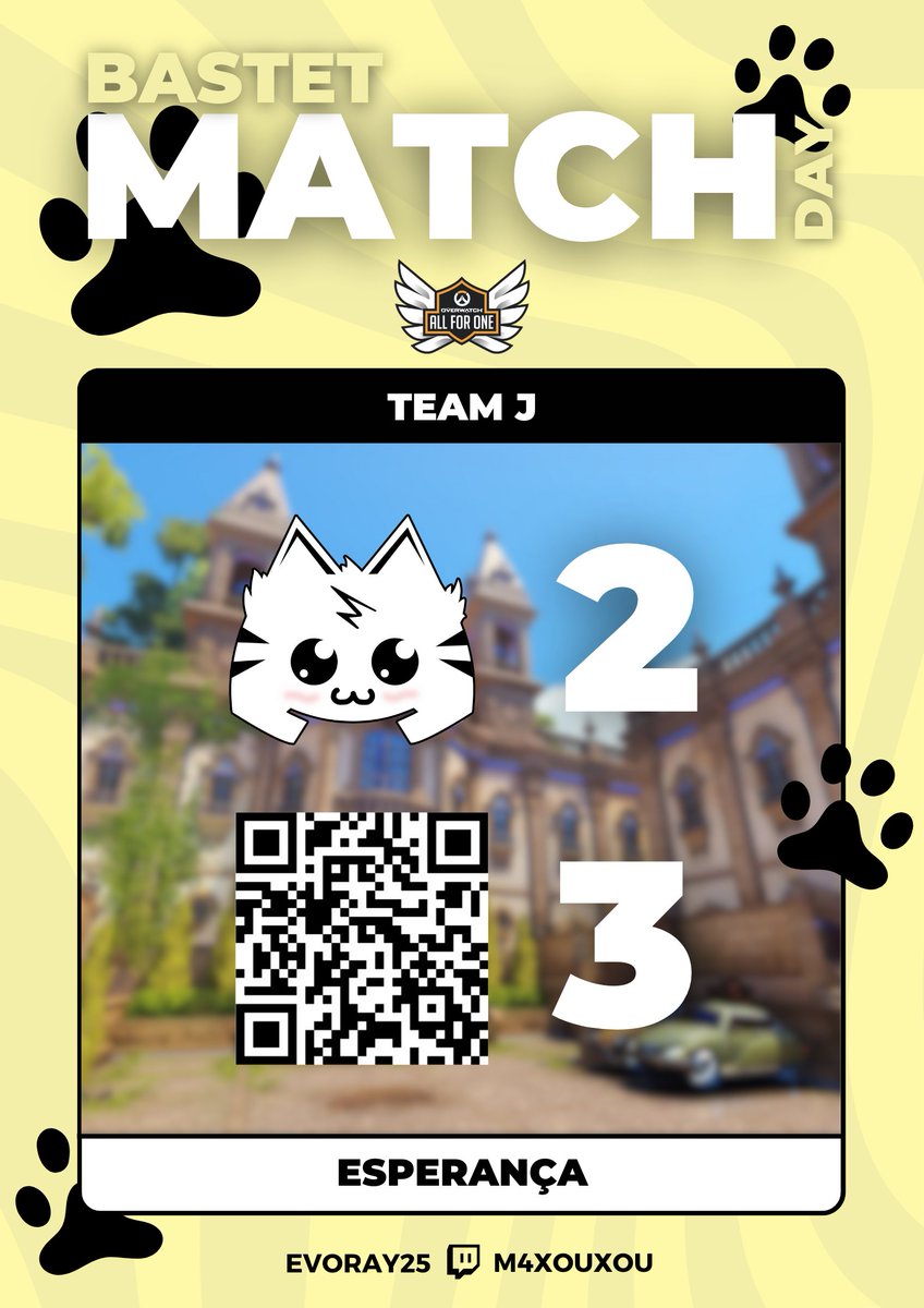 TeamBastet's tweet photo. La Team J nous reverse sweep et prend le match 3-2.

1ère défaite de l'AFO après avoir été invaincu sur 8 matchs, go se focus sur le match de dimanche. 🙏
#ClawsToVictory 🐾 https://t.co/BNynFQPHJZ